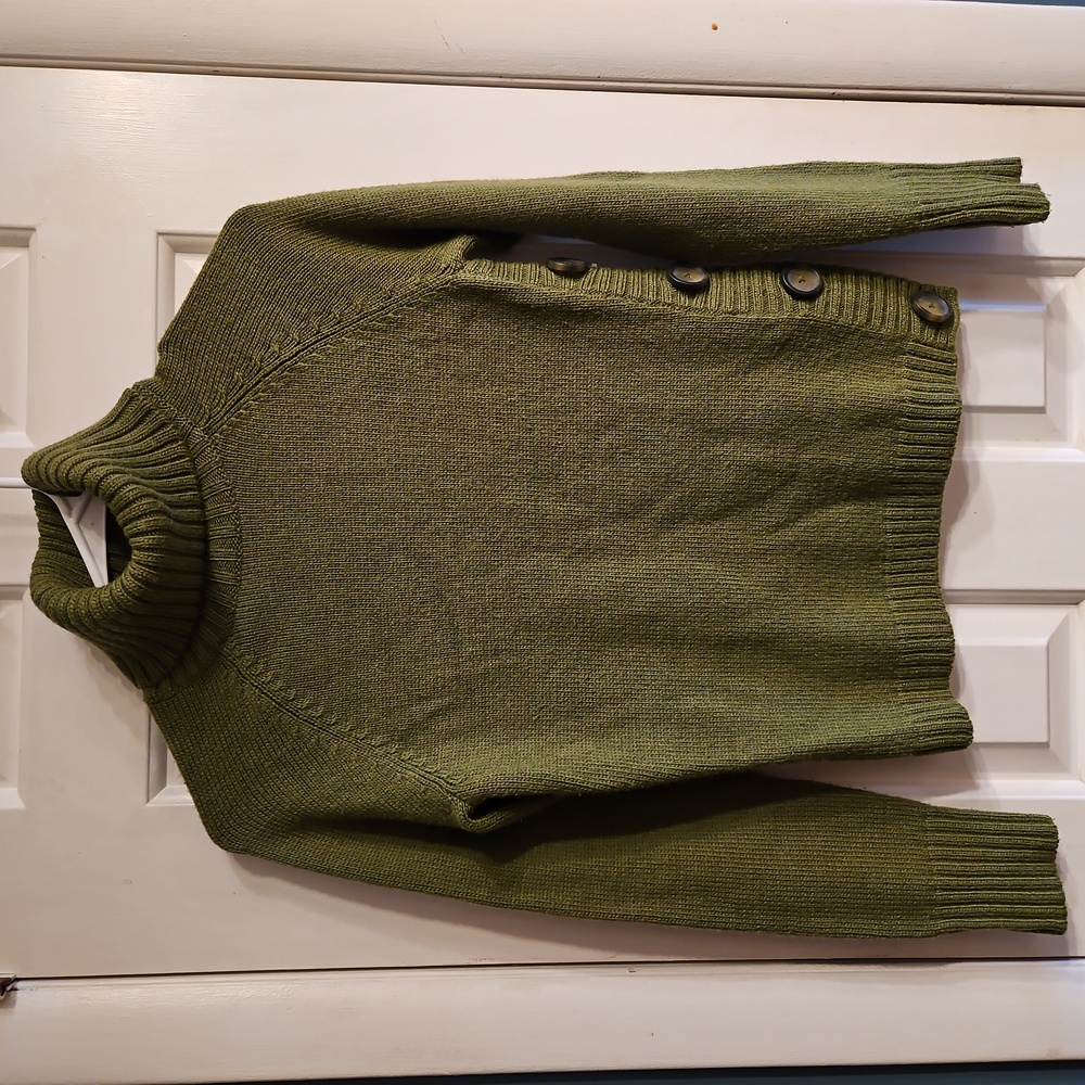 The Limited Womens Turtleneck Sweater in Olive